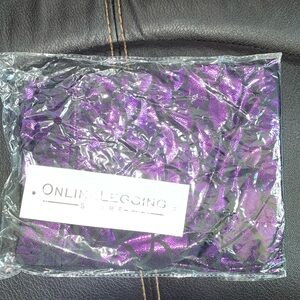 NWT Medium purple mermaid fin leggings